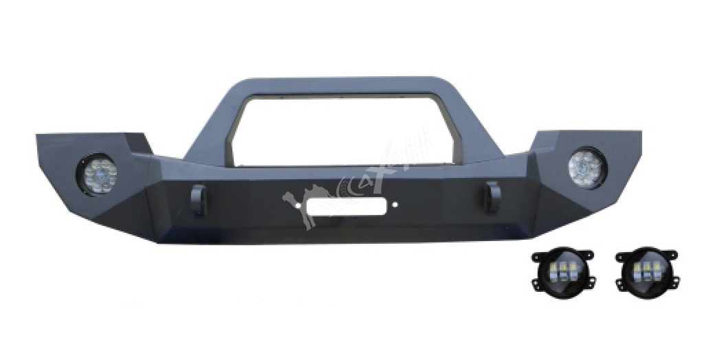 Steel Heavy Duty Front Bumper(With Light)