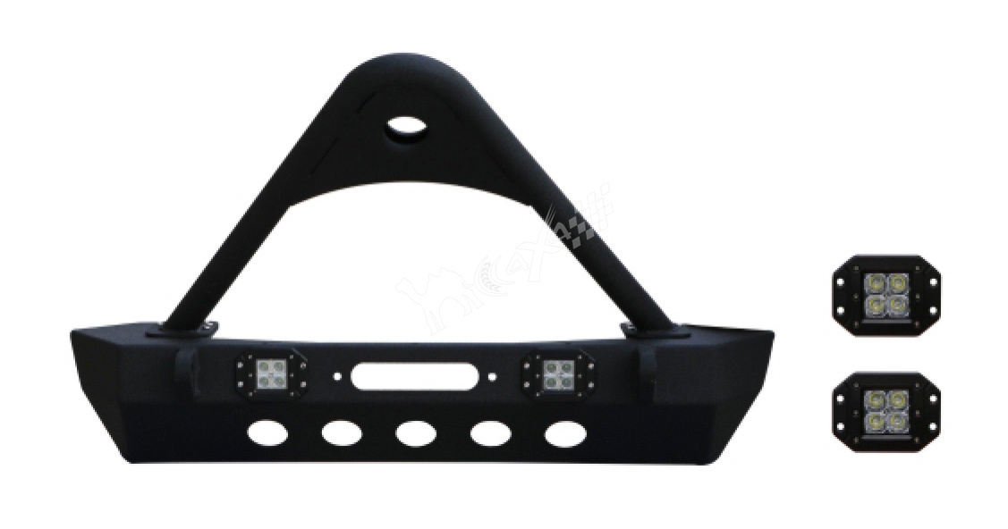 Steel Heavy Duty Front Bumper(With Light)