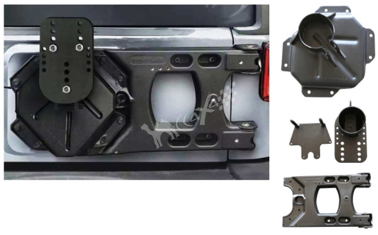 Heavy Puty Hinged Tailgate Tire Carrier&Mounting Kit